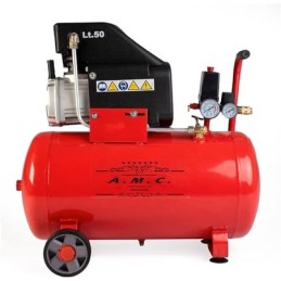 Compressore aria da 50 litri pressione 8 bar elettrico coassiale 2 Hp