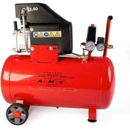 Compressore aria da 50 litri pressione 8 bar elettrico coassiale 2 Hp