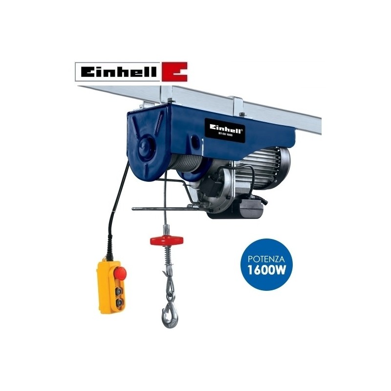 Paranco/Argano/Montacarico/Montacarichi elettrico 500/999Kg Einhell -