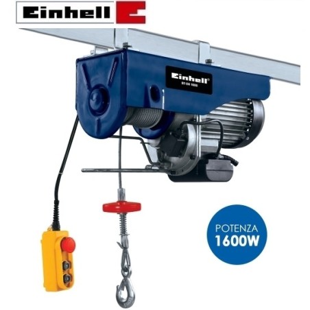 Paranco/Argano/Montacarico/Montacarichi elettrico 500/999Kg Einhell -