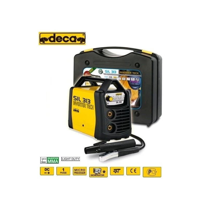 Saldatrice INVERTER ad elettrodo 130 Amp con valigetta e accessori Dec