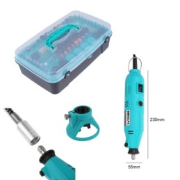 Miniutensile rotativo/Minitrapano 130W tipo Mini Drill con 290 accesso