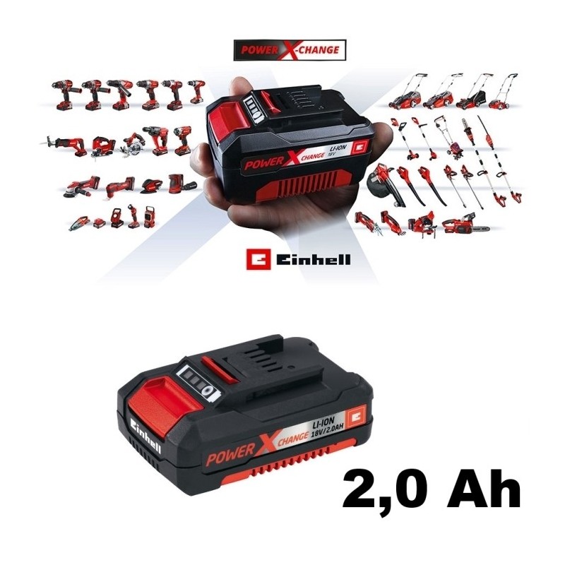 Batteria al litio per elettroutensili Power X-Change 18V 2,0 Ah Einhel