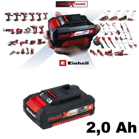 Batteria al litio per elettroutensili Power X-Change 18V 2,0 Ah Einhel