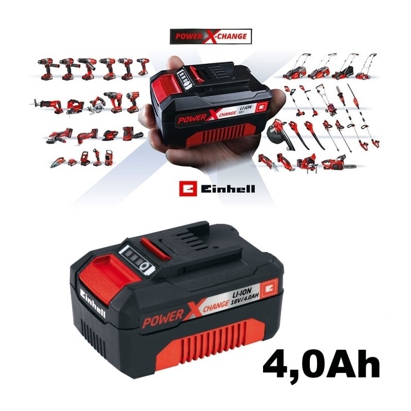 Batteria al litio per elettroutensili Power X-Change 18V 4,0 Ah Einhel