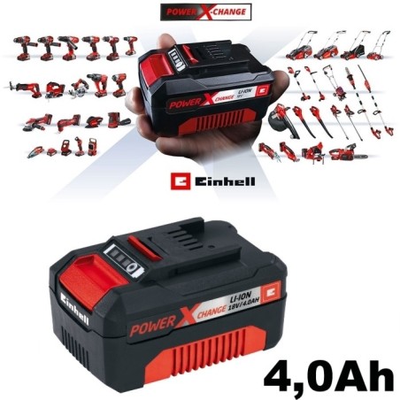 Batteria al litio per elettroutensili Power X-Change 18V 4,0 Ah Einhel