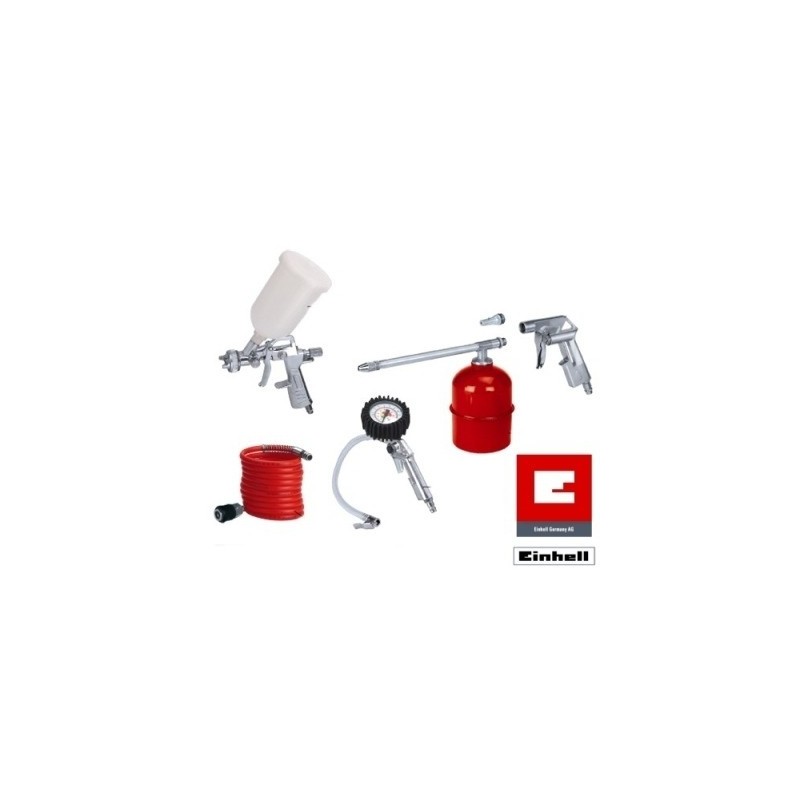 Kit di accessori per compressore 5 pz attacco rapido Einhell