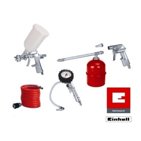 Kit di accessori per compressore 5 pz attacco rapido Einhell