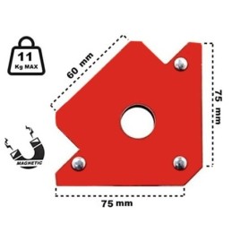 Posizionatore Magnetico 11Kg da 3" Squadra di montaggio per saldatura