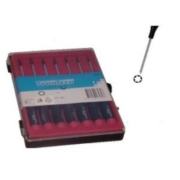 Set cacciaviti/giraviti precisione professionali tipo torx 7 pezzi cro