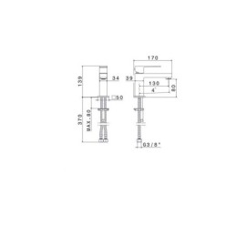 VEMA - Miscelatore monocomando per lavabo con scarico VEMA TAMESIS cro