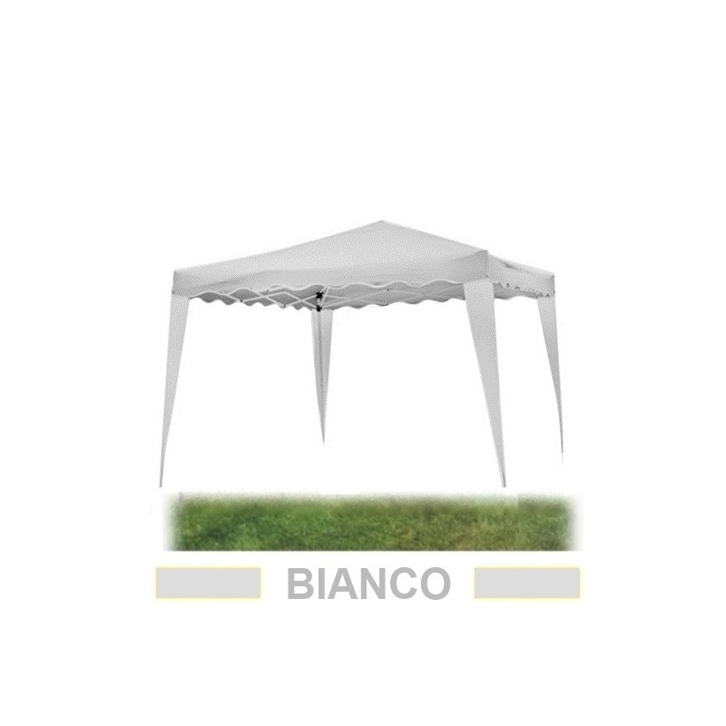 Gazebo pieghevole impermeabile in alluminio 3x3m Bianco - Mod. Ignis