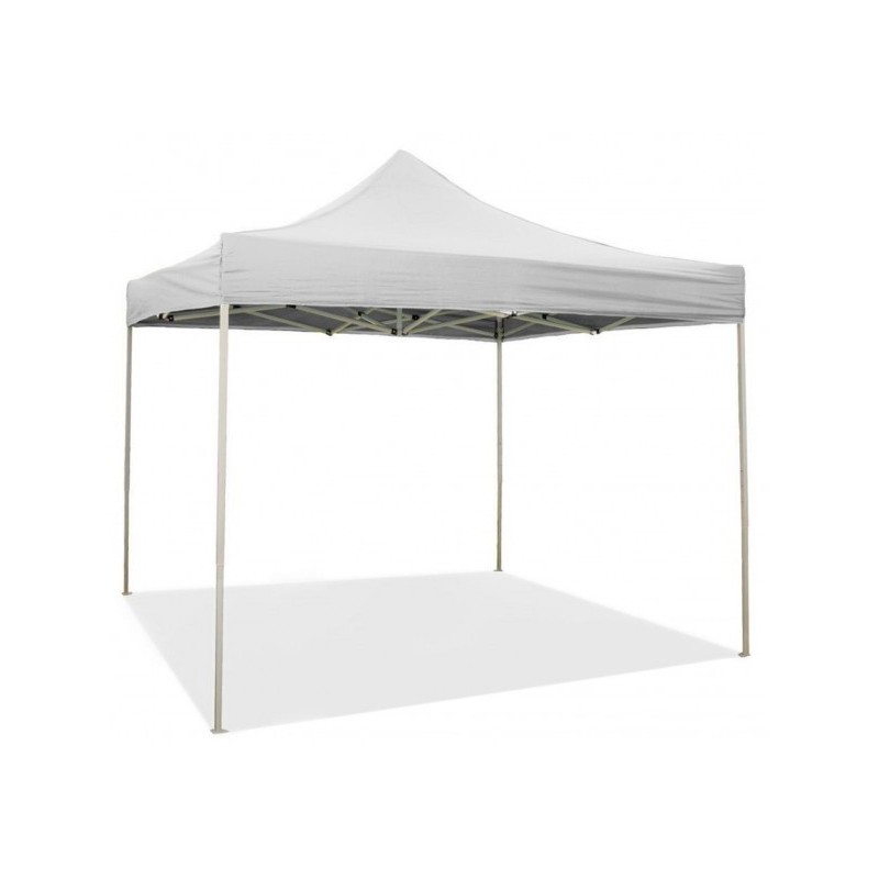 Gazebo pieghevole impermeabile in alluminio 3x3m Grigio chiaro  - Mod.