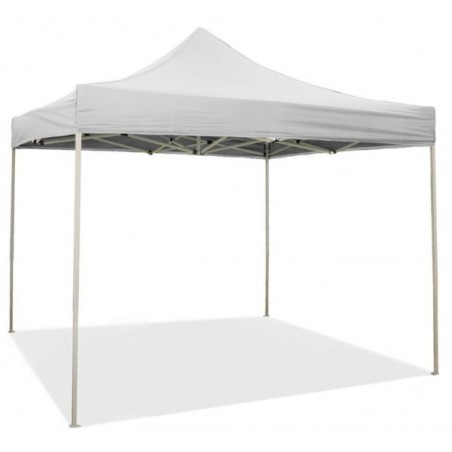 Gazebo pieghevole impermeabile in alluminio 3x3m Grigio chiaro  - Mod.