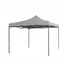 Gazebo pieghevole impermeabile in alluminio 3x3m Grigio chiaro  - Mod.