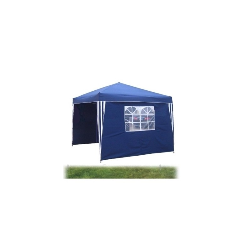 Gazebo pieghevole impermeabile in alluminio 3x3m con teli laterali/cop