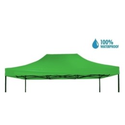 Tetto/Copertura superiore impermeabile per Gazebo 3x4,5m Verde