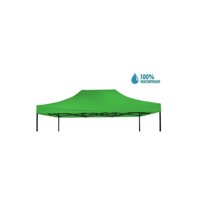 Tetto/Copertura superiore impermeabile per Gazebo 3x4,5m Verde