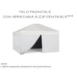 Telo/Porta centrale per gazebo pieghevole impermeabile 3x4,5m Bianco c