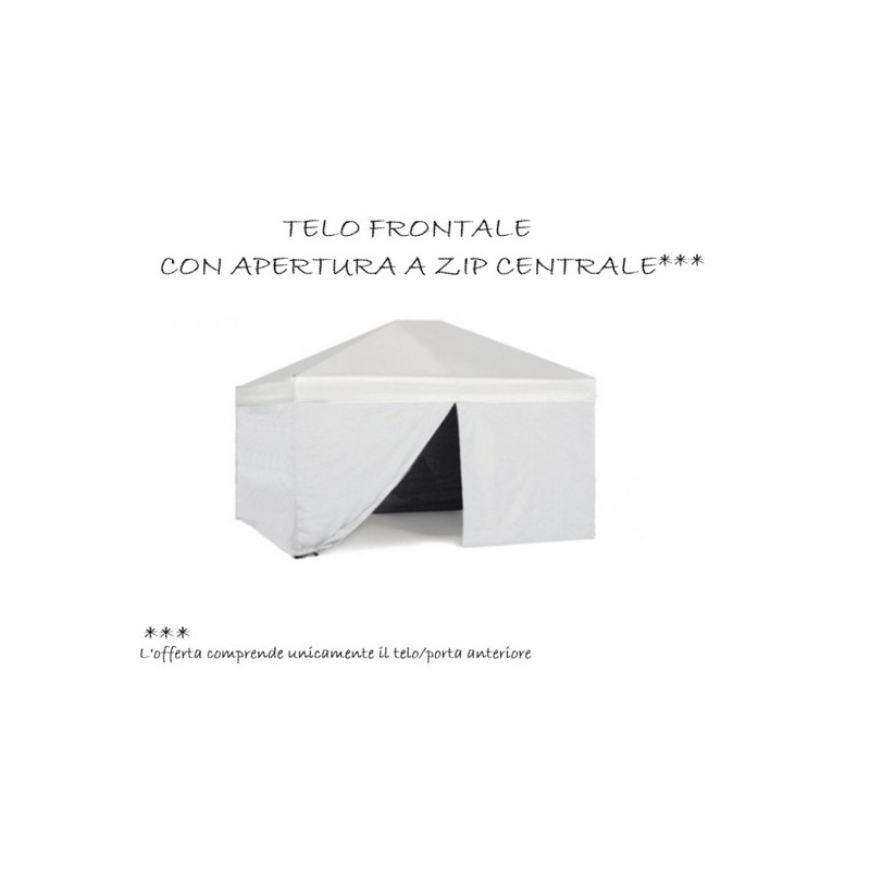 Telo/Porta centrale per gazebo pieghevole impermeabile 3x4,5m Bianco c