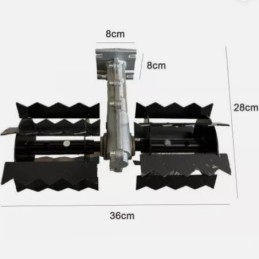 Zappa Zappette per Decespugliatore Motozappa Fresa Zappe con 9 Denti U