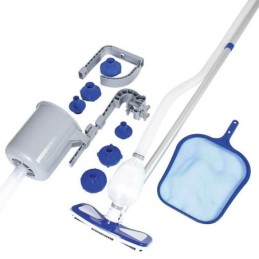 Kit Pulizia Acqua Piscina Aspiratore con Rete Setaccio Bestway