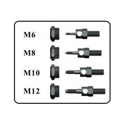 Rivettatrice professionale a doppia leva per rivetti/inserti filettati