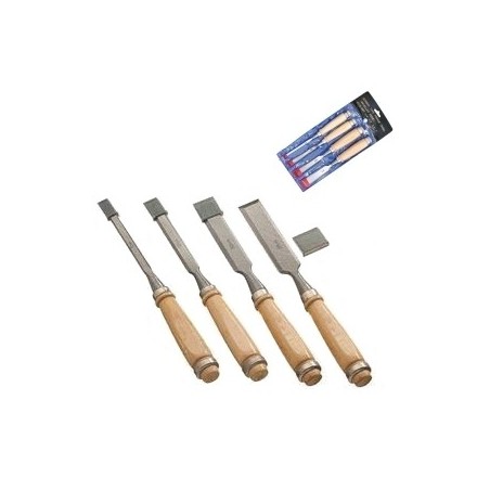 Scalpelli a taglio per legno set 4 pz