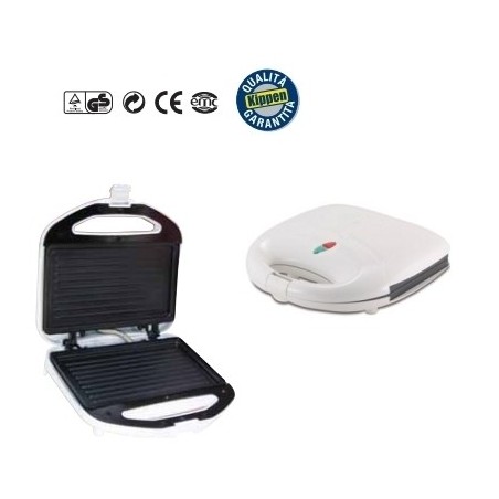 Piastra/Bistecchiera/Toastiera elettrica 750W Kippen - Mod. Small