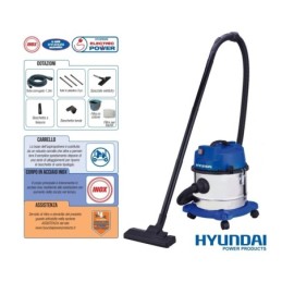 Aspiratore/Aspirapolvere/Aspiratutto solidi e liquidi 1200W 15lt. Hyun