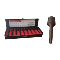 Bussole/Boccole ad impatto professionali torx serie 9 pezzi da 1/2" cr