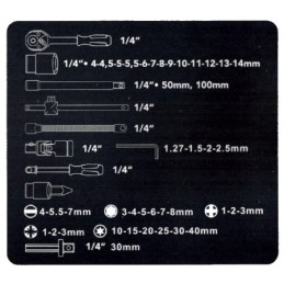 Kit Inserti + Bussole/Boccole impronta torx/esagonale con 2 cricchetti