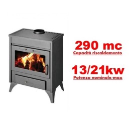 Stufa a legna/Termocamino 13/21 kW - Mod. Block