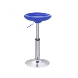 Sgabello/Sedia/Sedile stile bar con pistone - Blu metallizzato