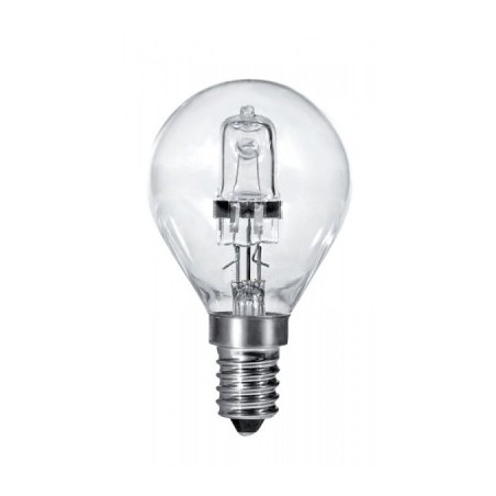 Lampada/Lampadina alogena a risparmio energetico 28W (40W) E14 Sfera C