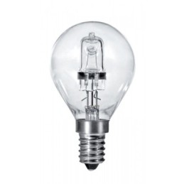 Lampada/Lampadina alogena a risparmio energetico 42W (60W) E14 Sfera C