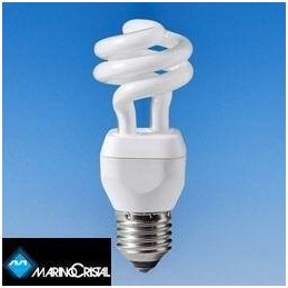 Lampada risparmio energetico 15W E27 Spirale tubo 9mm Marino Cristal -