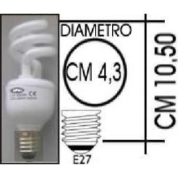 Lampada risparmio energetico 13W E27 Spiral Kapta