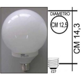 Lampada risparmio energetico 32W E27 Globo Kapta