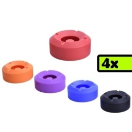 Posacenere/Portacenere in silicone set 4 pz - Mod. Round