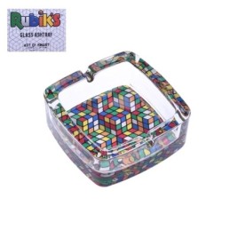 Posacenere/Portacenere in vetro - Mod. Rubik two