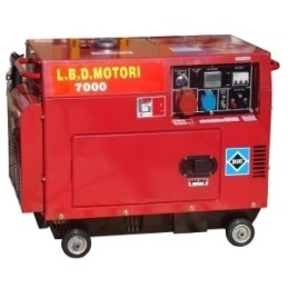 Gruppo elettrogeno/Generatore di corrente diesel 5000W - 220/380V sile