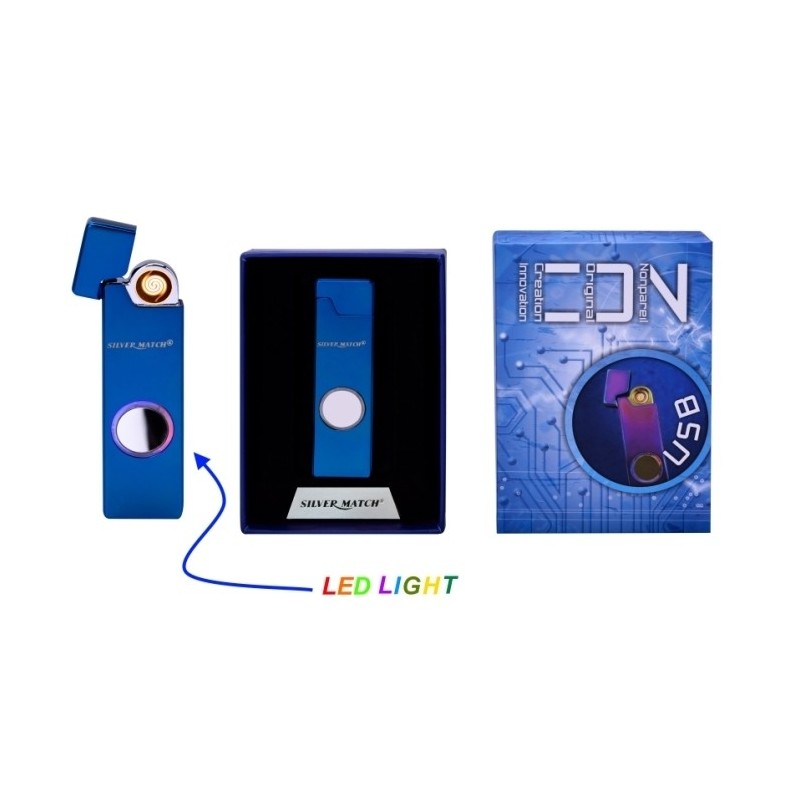 Accendino/Accendi sigari/Accendi sigarette USB senza fiamma con luce l