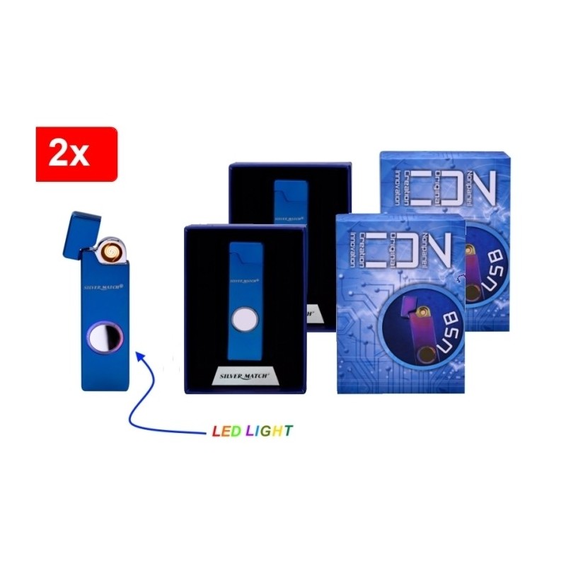 Accendino/Accendi sigari/Accendi sigarette USB senza fiamma con luce l