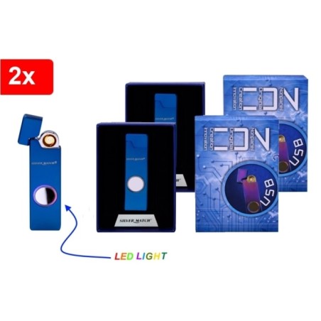 Accendino/Accendi sigari/Accendi sigarette USB senza fiamma con luce l