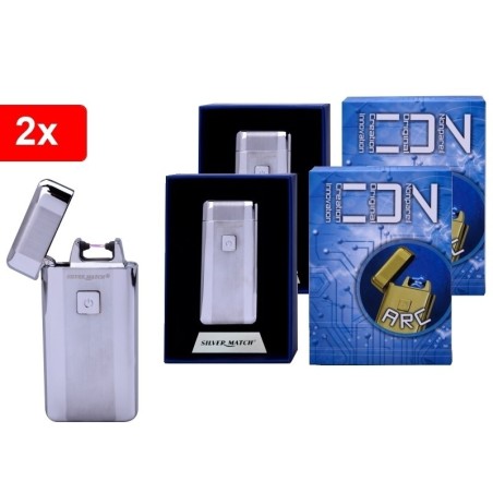 Accendino/Accendisigaro ad elettrodi/arco elettrico antivento USB set