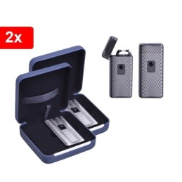 Accendino/Accendisigaro ad elettrodi/arco elettrico antivento USB set