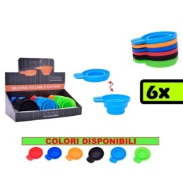 Posacenere/Portacenere pieghevole portatile in silicone set 6 pz - Mod