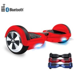 Overboard/Hoverboard/Skateboard elettrico 6,5" con luci led e speaker