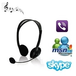 Cuffie con microfono per Skype/Msn